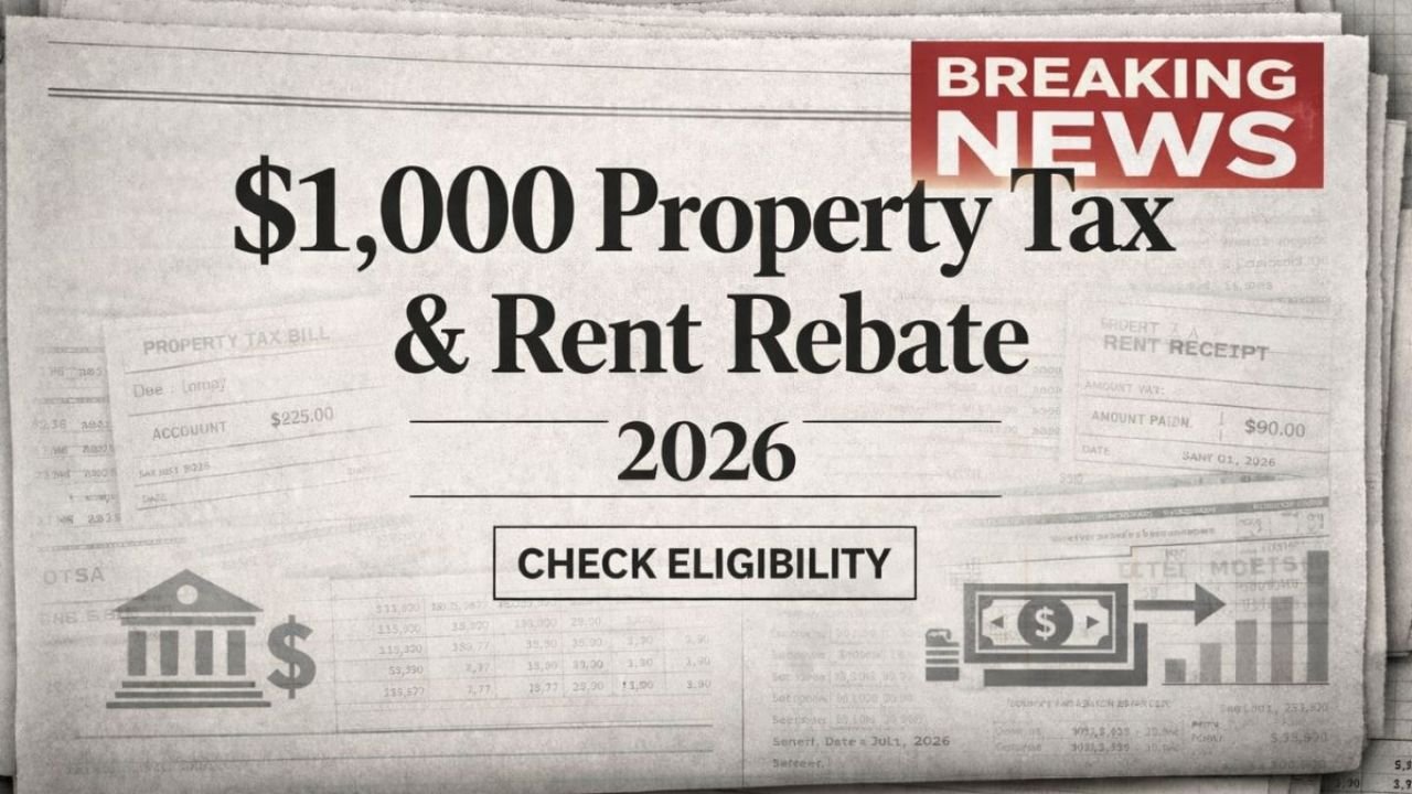 $1,000 Property Tax and Rent Rebate 2026: Who Qualifies and How to Claim It
