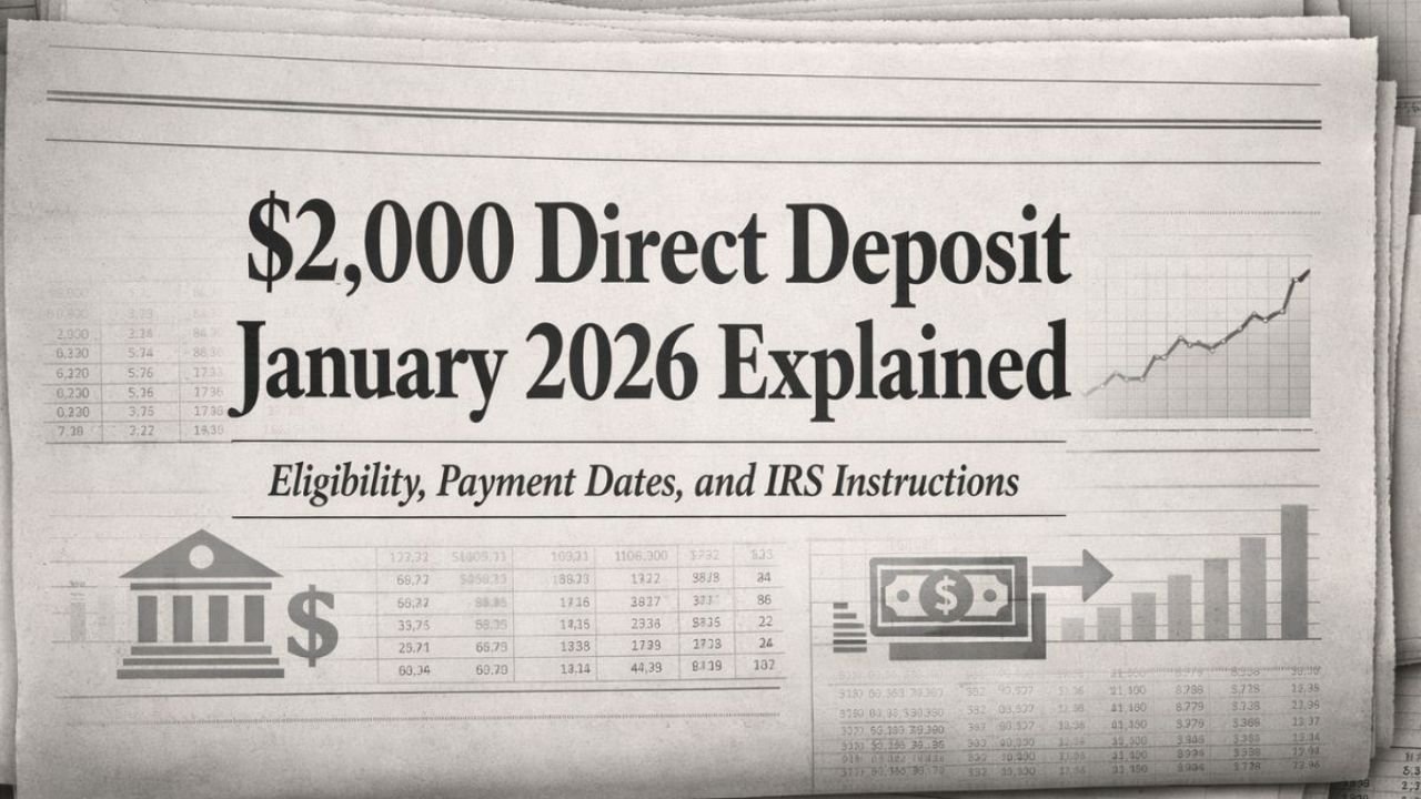 $2,000 Direct Deposit January 2026 Eligibility: What Americans Should Really Know