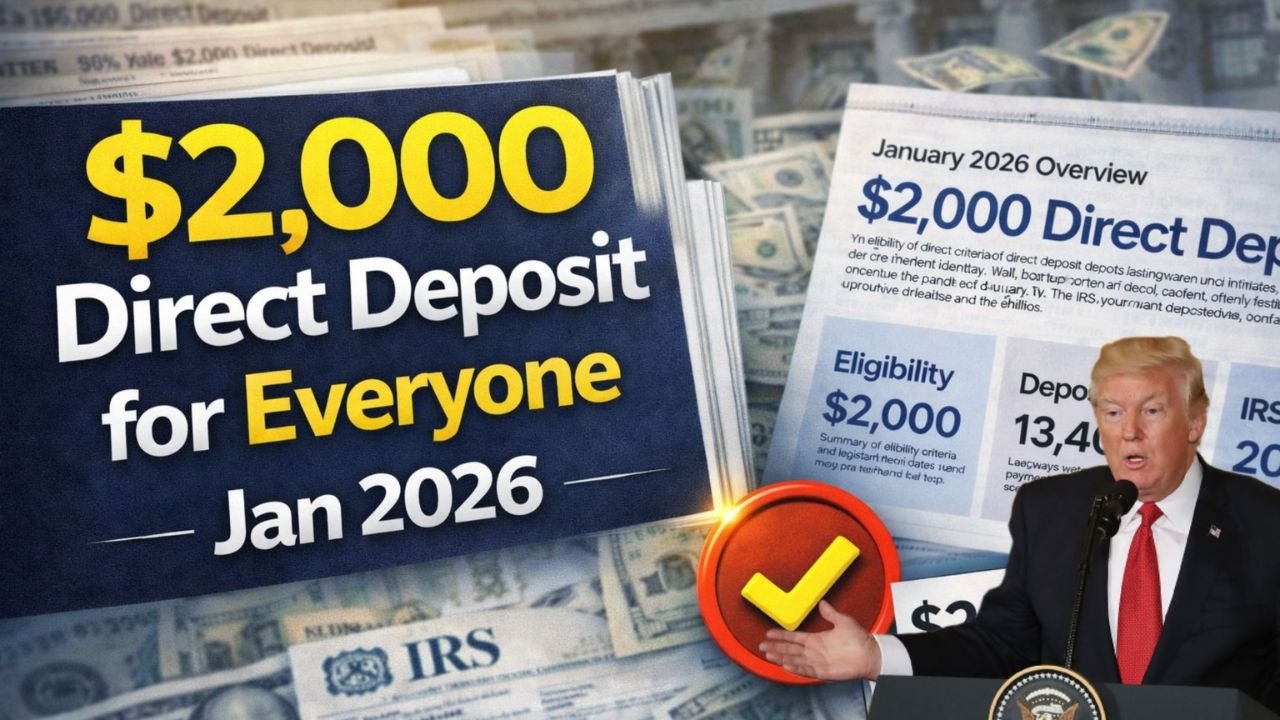 $2,000 Direct Deposit for January 2026: New Payment Dates and Eligibility Guide
