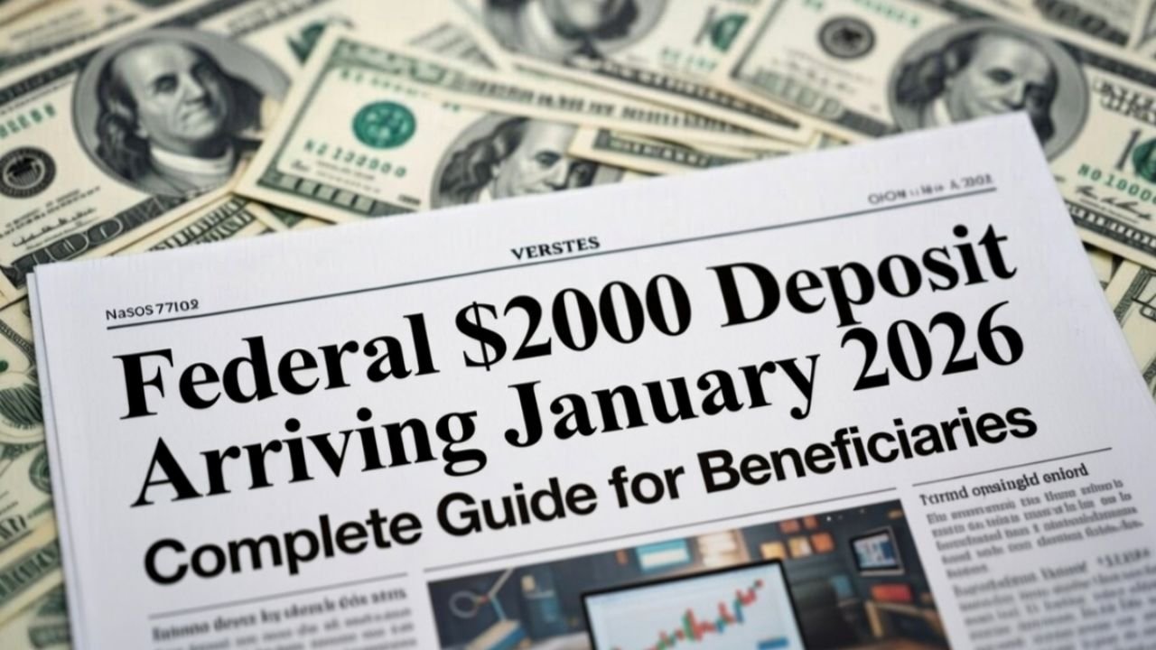 Federal $2,000 Deposit Arriving January 2026: Complete Guide for Beneficiaries