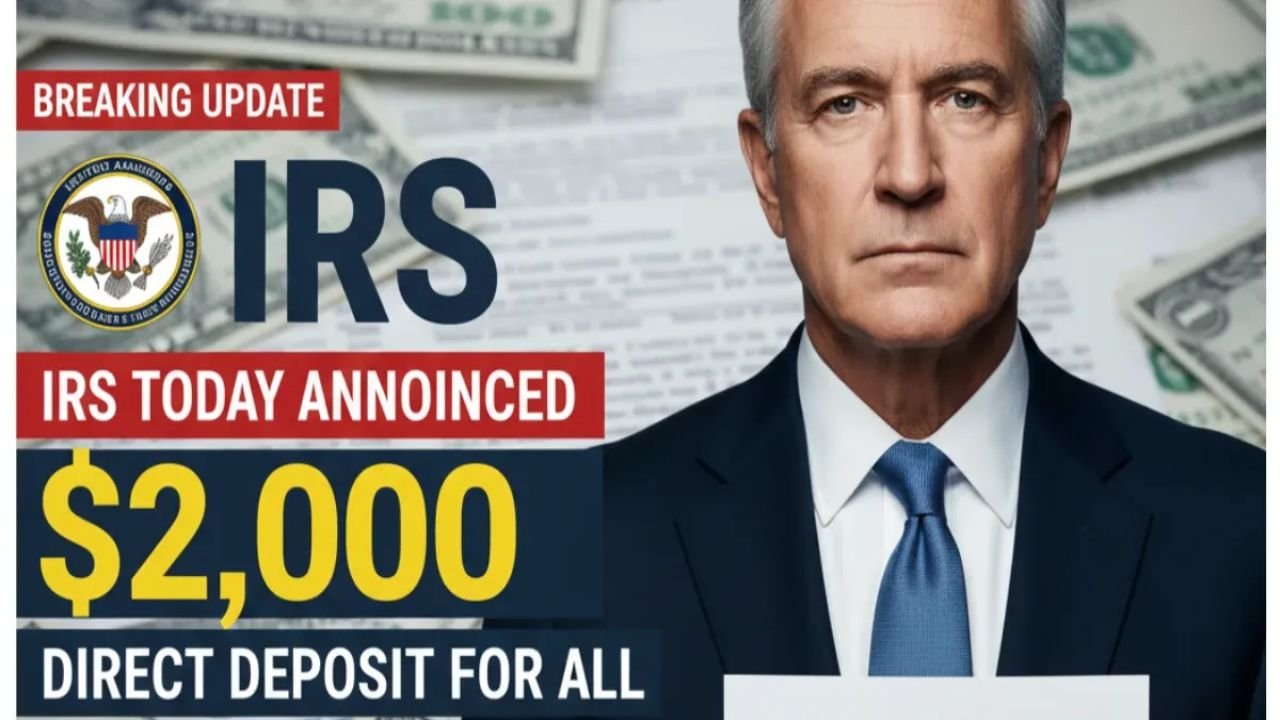 IRS Announces $2,000 Direct Deposit for January 2026 – Complete Payment Schedule and Eligibility Guide
