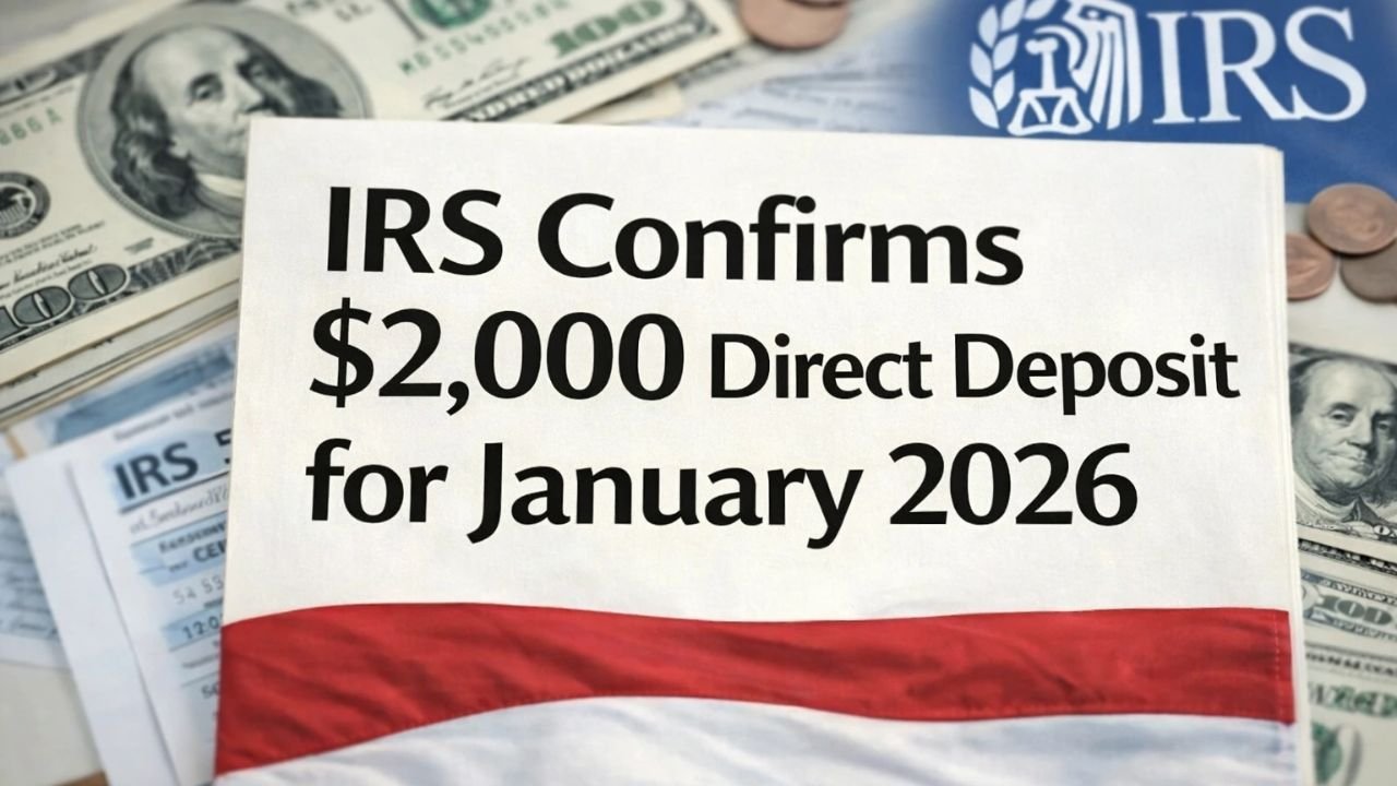 IRS Announces $2,000 Direct Deposit for January 2026 – Essential Payment Dates and Eligibility Overview