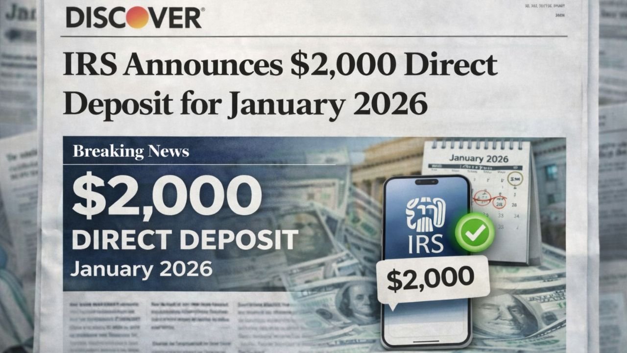 IRS Announces $2,000 Direct Deposit for January 2026 – Essential Payment Dates and Eligibility Overview