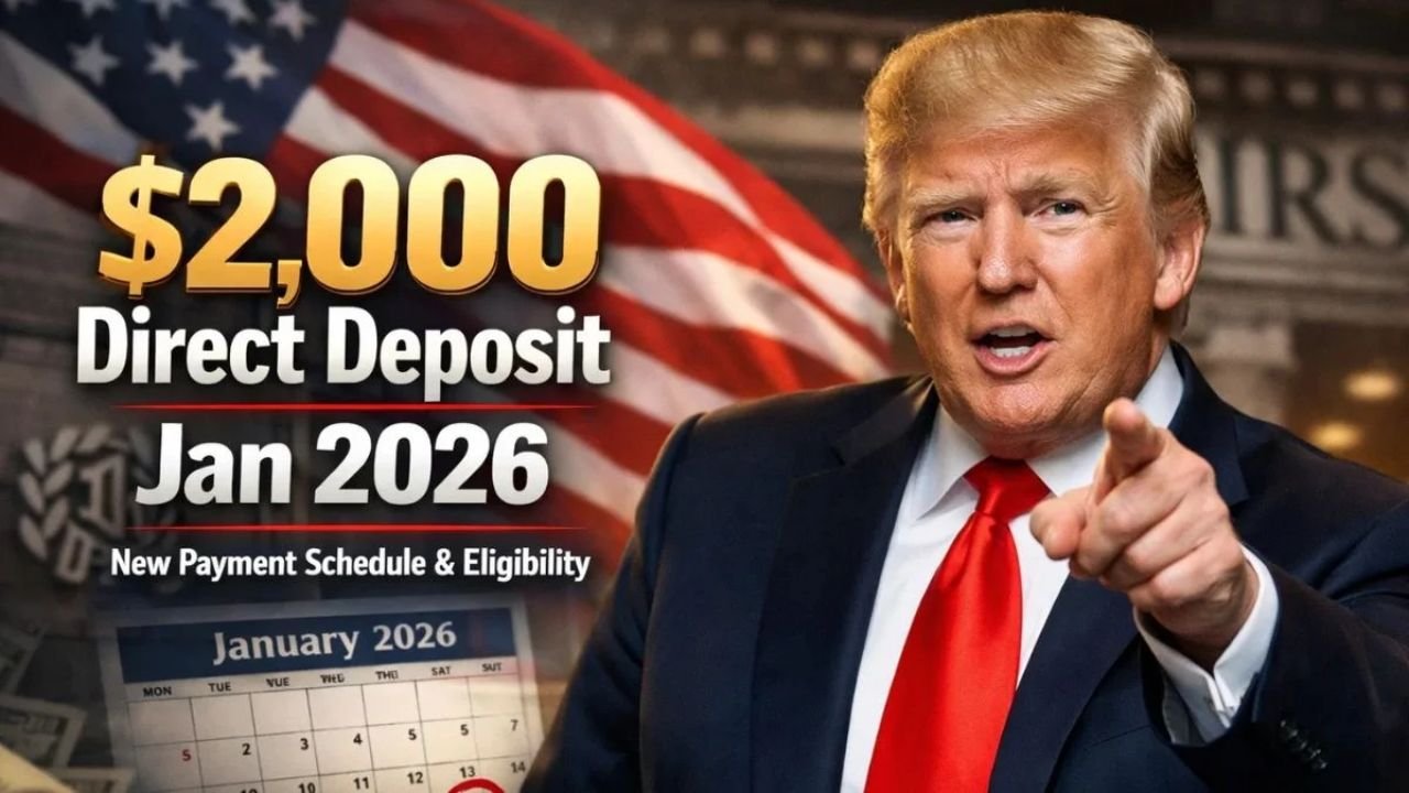 IRS Announces $2,000 Direct Deposit for January 2026 — New Payment Schedule and Eligibility Guide