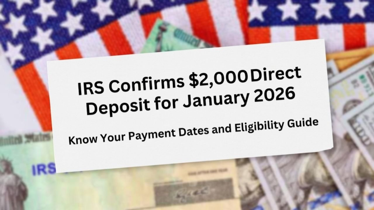 IRS Confirms $2,000 Direct Deposit for January 2026 – Payment Dates and Eligibility Guide