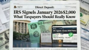 IRS Signals January 2026 $2,000 Direct Deposit: What Taxpayers Should Really Know