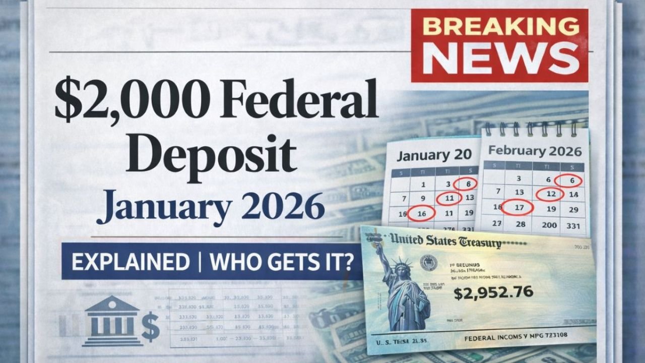 January 2026 $2,000 Federal Deposit Explained: Eligibility and Payment Timing